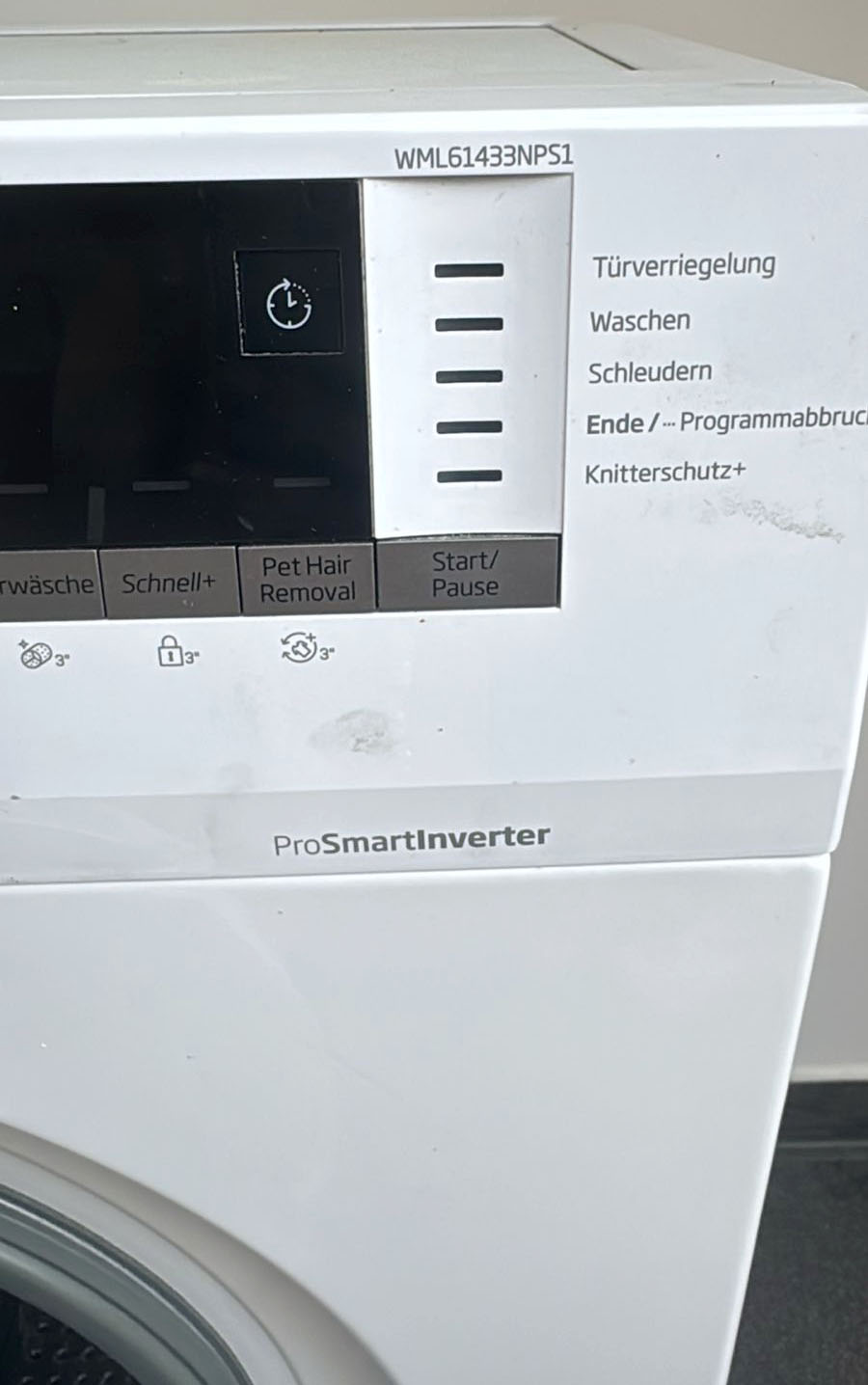 Modell der Waschmaschine