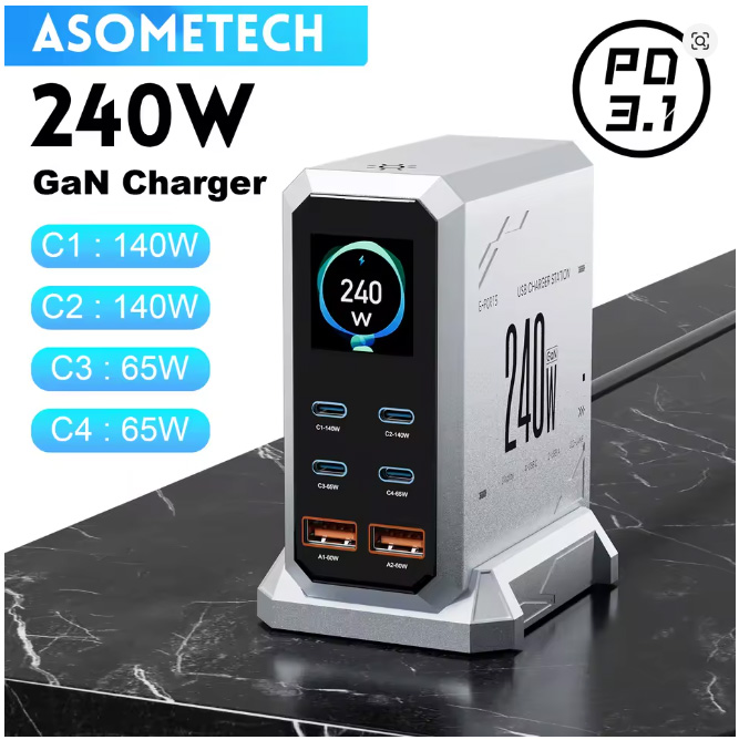 ASOMETECH 240W GaN PD3.1